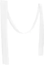 Zerodeko Wedding Arch Draping Fabric Valance Sheer Curtain for Ceremony Decor White Drapery for Engagement Party Home Decor Easy Installation