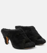 [Khaite] Khaite Marion shearling mules AU 6.5 black