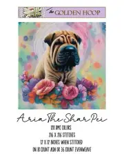 Aria The Shar Pei Counted Cross Stitch Chart