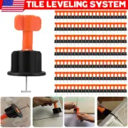 300x Tile Leveling System Kit Reusable Flat Ceramic T-Lock Locator Spacer Tools