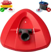 Red Spin Mop Head Base for Vileda All Turbo 2-In-1 Mop Replacement,Triangular Sp