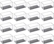 uxcell 24Pcs Chair Leg Floor Protectors, 60x30mm/2.36x1.18" PVC Anti-Slip Furniture Leg Feet Cover for Hardwood Floors Patio Chair Table Bed, Transparent