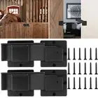 1/2Pcs Flip Gate Latch Lock 7.5inch Carbon Steel Door Latch Lock with maa