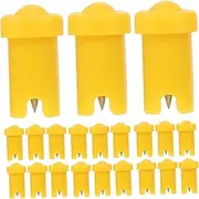 Beavorty 100pcs Eyelash Bottle Needles Blocking Nozzles for Bottles Compact Portable Eyelash Extension Accessory Essential Tools for Grafting