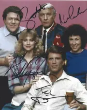 CHEERS. Cast Of four Hand signed Colour 8x10 photo COA