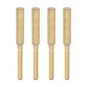 4pcs Diamond Coated Chainsaw Sharpener Bits 3/16" 4.8mm Chain Saw Grinder