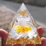 Orgonite Pyramid Stone Healing Crystal Energy Generator Reiki Chakra Meditation