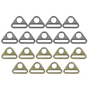 1.3 Inch 18 Pcs Triangle Buckle Adjuster for Bag Blcak/Bronze