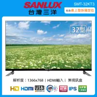 在飛比找momo購物網優惠-【SANLUX 台灣三洋】32吋液晶顯示器/無視訊盒 SMT