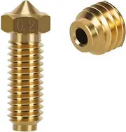 Kobra 3 Brass Nozzle-0.2-1.0mm Multi-Size Upgrade High Flow Volcano Nozzle,High Temperature High Hardness Wear Resistant Nozzle for Anycubic Kobra 3 Nozzle Hot End Kit (0.2mm)