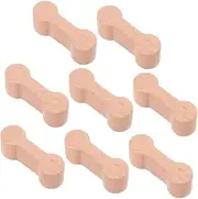 [Abaodam] Wooden Train Track Connectors 8pcs Set for Boys and Girls Simple Train Track Connectors Compatible Model Train Track DIY Railway Accessories