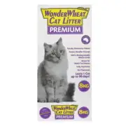 WONDER WHEAT Premium Cat Litter 8kg Flushable Odour Biodegradable No Chemical