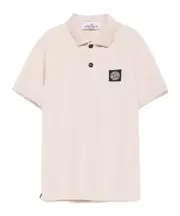 Compass-motif polo shirt 12,8Y,14Y,12Y,10Y Blush Beige