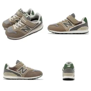 【NEW BALANCE】童鞋 996 V3 寬楦 中童 棕 灰 綠 麂皮 魔鬼氈 小朋友 休閒鞋 NB 紐巴倫(YV996MA3-W)