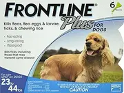 FRONTLINE PLUS DOG 10-20KG MED 6'S BLUE