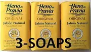 Bath Soap by Heno De Pravia | All Natural Bath Soap with an Amazing Memorable Clean Fragrance. Value Saving 3-Pack by Heno De Pravia; 3-Bars of 4oz Soap
