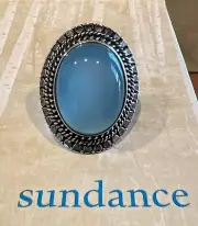 NWT Sundance Catalog Silver “Enchanting Chalcedony Ring” Size 5 $160