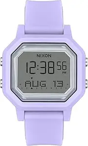 [NIXON] Unisex Digital Japanese Automatic Movement Watch with Silicone Strap A1311-5108-00, Lavender Positive, Strap