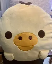 Rirrakuma Kiiroitori Yellow Bird Chick Mochi Super Soft Plush Cushion Japan
