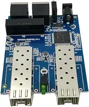 xioaue Gigabit Ethernet Fiber Switch 2RJ45 UTP 2SFP Fiber Gigabit Fiber Optical Media Converter 2SC 2RJ45 Ethernet 10/100/1000M