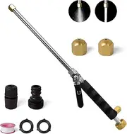 2-In-1 Pressure Nozzle Power Washer for Garden Hose, 18'' High Pressure Washer Hose Attachment with 2 Sprayer Nozzle & and Quick Connector High Pressure Wand Washer Tool for Gutter Patio Car Pet
