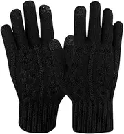 [Generic] Winter Gloves Touchscreen Gloves,Warm Touchscreen Gloves with Non Slip Fingers | Thickened Insulated Womens Winter Gloves for Driving Running Cycling