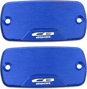 Handlebar Kits Fluid Reservoir Cap for CB650R CB 650R 650 R 2018-2019 Motorcycle Accessories CNC Alum-inums Upper Pump Cover (Color : Blue)