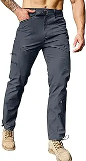 [LBL Leading the Better Life] LBL Mens Hiking Cargo Pants Lightweight Quick Dry Work Pants with Zipper Pockets