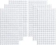 Vkey Adhesive Sticky Back Coins Hook Loop Self Adhesive Dots Tapes Magic Sticky Dots, White, 1cm/504pairs