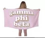 Gamma Phi Beta Sorority Beach Towel Pink NEW