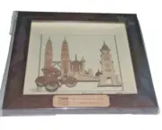 Malasian Pride 2D Art Piece w/Petronas Twin Towers, Penang Clock & Perak Mosque