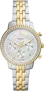 [FOSSIL] Neutra Women's Watch with Chronograph Display and Stainless Steel Bracelet Band