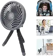 Dreambaby Pram Fan, Tripod Clip on Fan, Stroller Fan for Babies, Handheld Fan, Desk Fan, Portable Fan. Deluxe Smart-Grip Battery Tripod Fan. Cooling Fan for Stroller, Car Seat, Cot, Desk, Gym