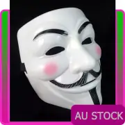 Anonymous Mask V For Vendetta Halloween Costume Guy Fawkes Party Accessories