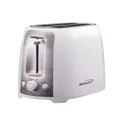 2-Slice Wide Slot Toaster 800W with 6-setting & Cool-Touch Exterior White