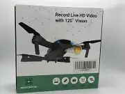 Foldable QuadCopter Drone Record Live HD video With 120 Degree Vision new.