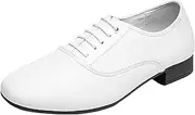 [ZHENSI] Men's Modern Dance Shoes Low Heel Waltz Latin Evening Dancing Shoes Rubber Full Sole Oxford Shoes