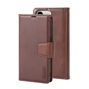iPhone 13 Pro Compatible Case Cover With 2 in 1 Detachable Magnetic Flip Leather Wallet - Brown