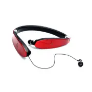 Wireless Sports Bluetooth Headset Neck-mounted Running Music Headset - RED