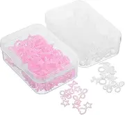 VICASKY 2 Boxes Women Nail Charms Manicure Art Decorations Cute Nail Gems Elegant Pearl Bow Heart Star Moon Accessories