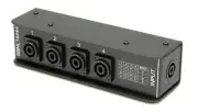 Whirlwind SBNL14444 Speakon Speaker Splitter Box 1 NL4 to 4NL4 paralleled