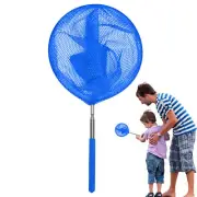 1*Telescopic Pool Skimmer Leaf Rake Net Cleaning Swimming Pool Fine Mesh Netting