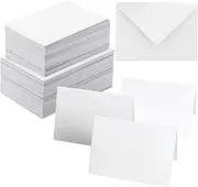50 Pack Blank Cards and Envelopes 5x7 Inch, Premium White Blank Cardstock with Envelopes Bulk Stationery Greeting Cards, Blank Note Cards with Envelopes for DIY Card Making, Christmas