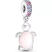 New Summer Silver Plated Series Turtle Charm Beads Bracelet Necklace Gift H
