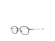 Dita Wilton 2043 A 49 Vintage Brushed Silver Black Titanium Eyeglasses DRX2043-A