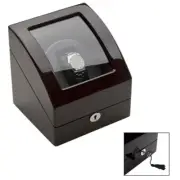 Luxury Single Automatic Watch Winder Wood Display Case Storage Organizer Box