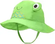 [Binxind] Kids Sun Hat UPF50+Beach Sunshade Sun Protection Children's Fisherman Hat Cartoon Cute UPF50+ UV Protection Kids Sun Hat Easy Install Easy to Use