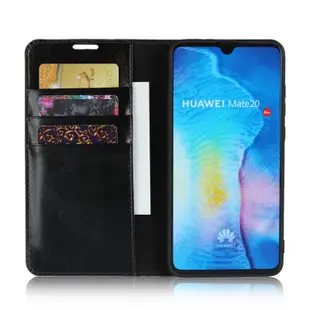 Huawei P30 Pro P20 Pro P10 P9 Plus 皮革保護套翻蓋無磁牛皮真皮手機套手機皮套