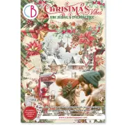 Ciao Bella Christmas Vibes A4 Junk Journal & Ephemera Book Fussy Cutting Noel