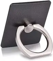 360 Degree Universal Phone Tablet GPS Ring Finger Holder Stand car Mount (Black)